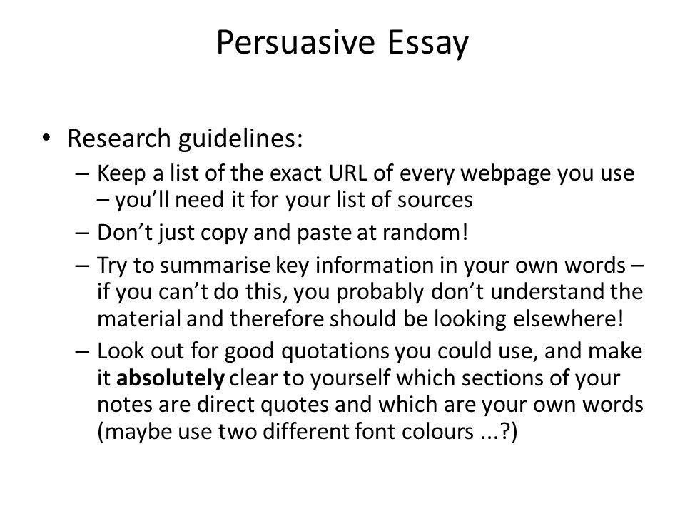 Can you talk about yourself in a persuasive essay